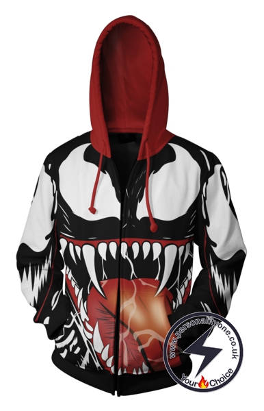 SPIDERMAN - VENOM 3D Hoodies - ZIP UP - SPIDERMAN 3D